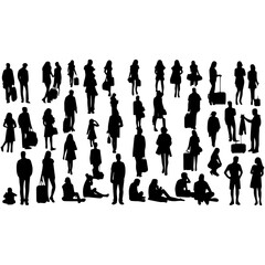 set-of-people-silhouette-on-white-background-vector