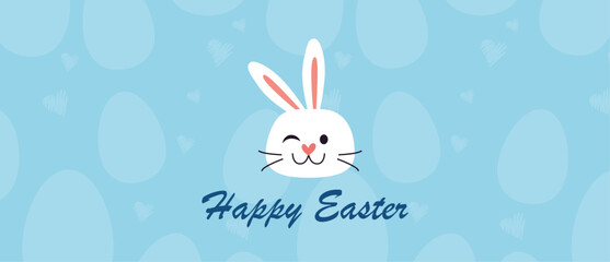 Easter greeting, Easter background, Easter bunny, happy Easter day