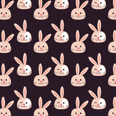 Easter pattern, bunny pattern, happy Easter day