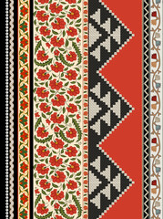floral and ethnic motif design elements