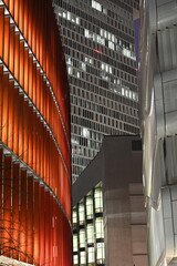 Obraz premium Gebaeude in Frankfurt, nachts