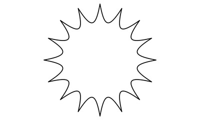 ギザギザ吹き出し　パンク