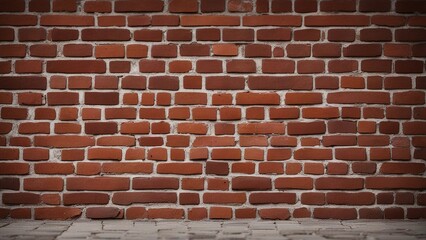 Naklejka premium red brick wall brick wall background