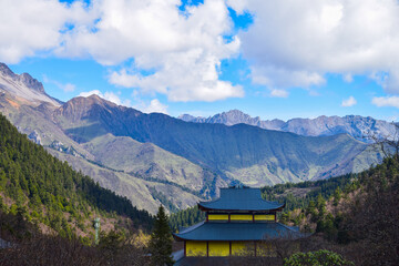 Huanglong Scenic Area Summer View in Sichuan Province, China