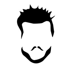 men's haircuts and hairstyles with beards on a white background
Vector Format