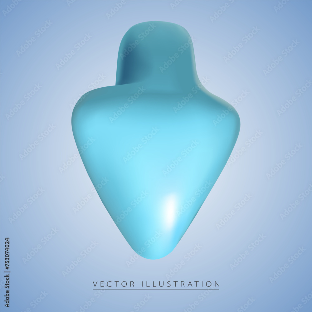 Poster arrow down in realistic 3d design, arrow down in plastic style. pointer to select an action or direc