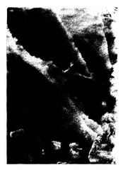 Grunge texture black and white illustration.
