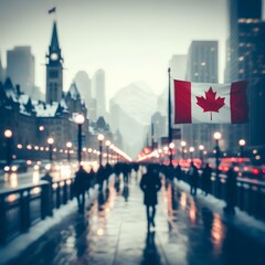 Canada Flag, Candain Flag Background  - obrazy, fototapety, plakaty