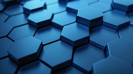 Conceptual block hexagon shape design background