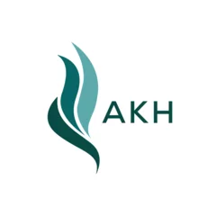 Deurstickers AKH  logo design template vector. AKH Business abstract connection vector logo. AKH icon circle logotype.  © Masum
