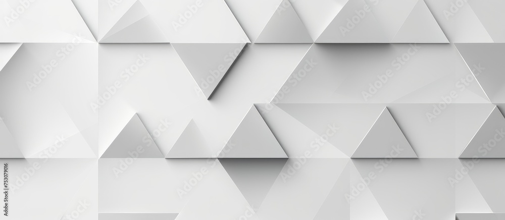 Aufkleber simple gray geometric triangle pattern on white background for business design