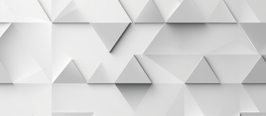 Simple Gray Geometric Triangle Pattern on White Background for Business Design