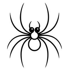 spider on a white background
