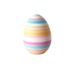 easter egg graphic in pastel colors on isolated background
