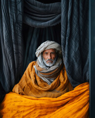 A portrait photo of a Moroccan man in an Arab setting - 753083259