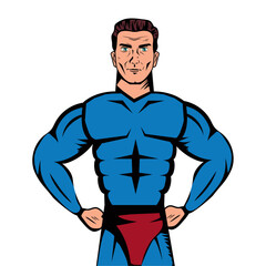 superhero pop art comic