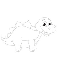 Dinosaur coloring page for kids & adults