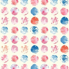 Christmas Balls Seamless Pattern with Pink Floral Design