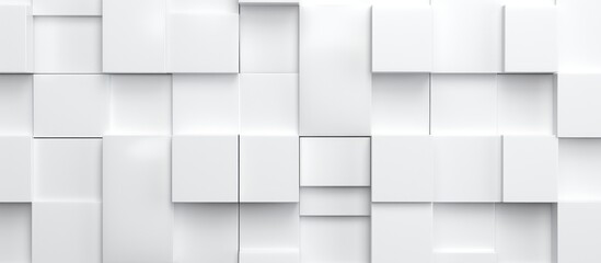 White Square Tiles Pattern