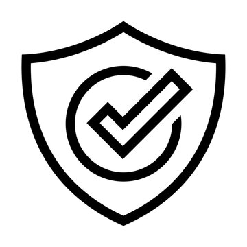 Icono de seguridad. Escudo de protecci&oacute;n, confianza, garant&iacute;a, inmunidad. Ilustraci&oacute;n vectorial