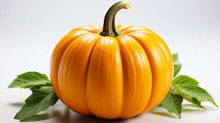 3d rendered photo of pumpkin on a white background, generative ai