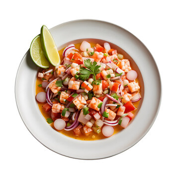 Ceviche Pickles image isolated on a transparent background PNG photo
