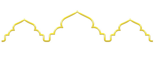 arabic islamic mosque ornament background elegant gold