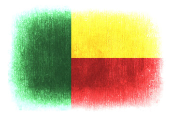 Benin painted flag