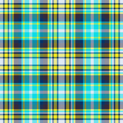 Plaid seamless pattern. Check fabric texture. Vector textile print.