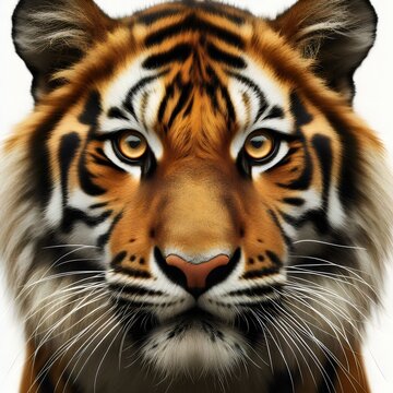 portrait of a tiger Ai generated 