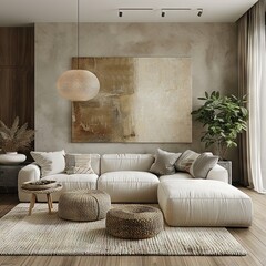 Scandinavian Minimalism: Modern Living Room with Natural Light


