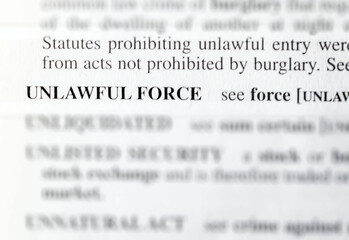unlawful force