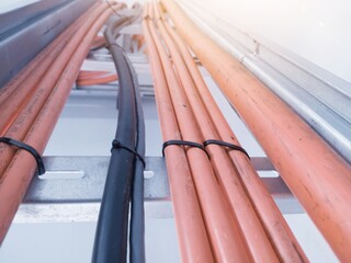 Installation cables power on the tray with spesification  fire temperature resiatance, Installation...