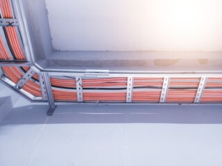 Installation cables power on the tray with spesification  fire temperature resiatance, Installation...