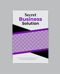 Naklejka premium modern business book cover design template 