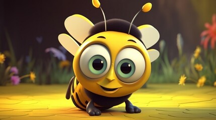 3D cartoon bee