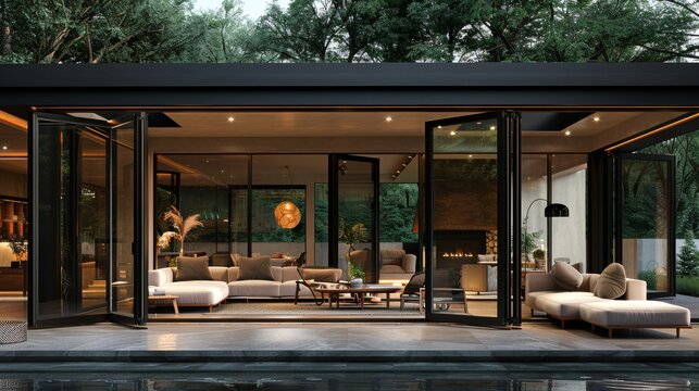 fragment aluminum folding door 