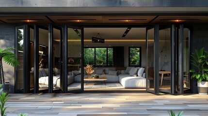 fragment aluminum folding door 