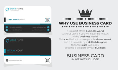 Clean and Modern Easy Editable Business Card Design