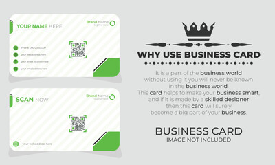 Clean and Modern Easy Editable Business Card Design
