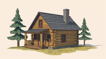 Forest Dwelling: Charming Log Cabin Retreat