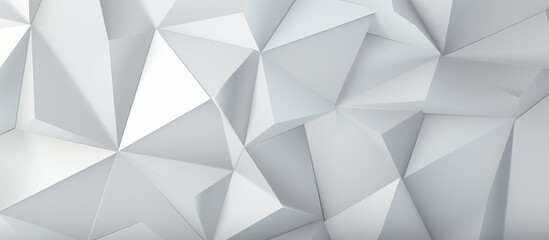 Geometric Light Gray Triangle Design for Business with Origami Style Gradient Background