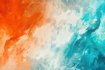 Orange white blue teal blurred vibrant gradient background, grainy texture effect, poster banner landing page design