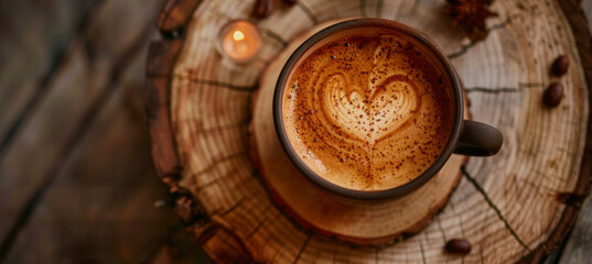 Cozy Coffee Moments, Heart-Shaped Latte Art