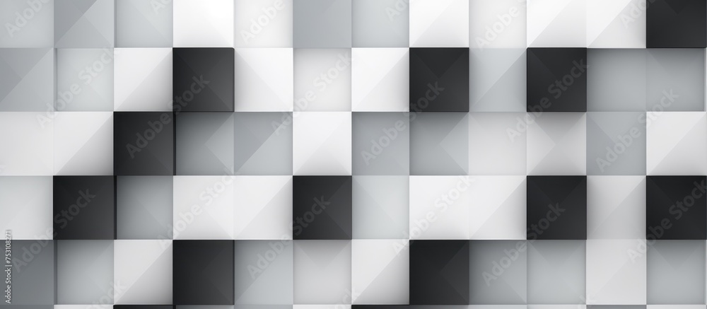 Poster monochromatic scandinavian grid pattern