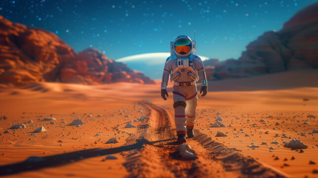 The Mars astronaut - Powered by Adobe
