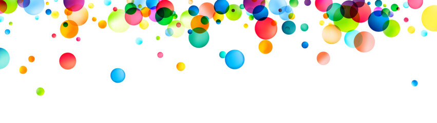 Colorful Spheres Floating