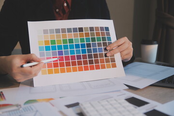 UX UI design process for modish mobile application and website . Creative prototype of wireframe...