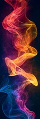Fototapeta premium Vibrant Grainy Wave Color Flow Wallpaper Design Generative AI