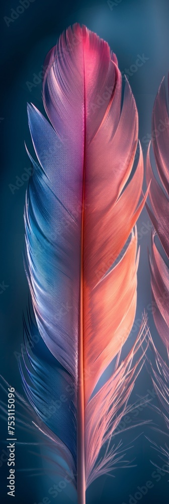 Poster feather texture abstract wallpaper generative ai